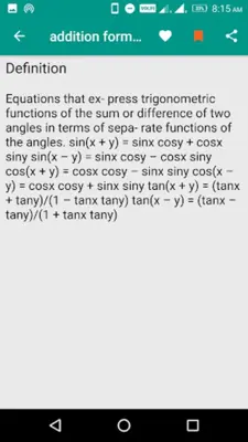 Maths Dictionary android App screenshot 2